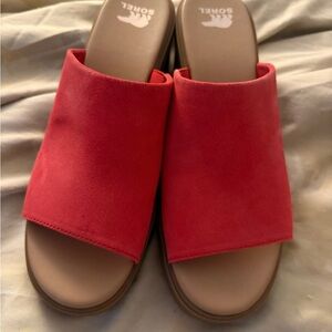 Sorel Women's Bold Red Mules